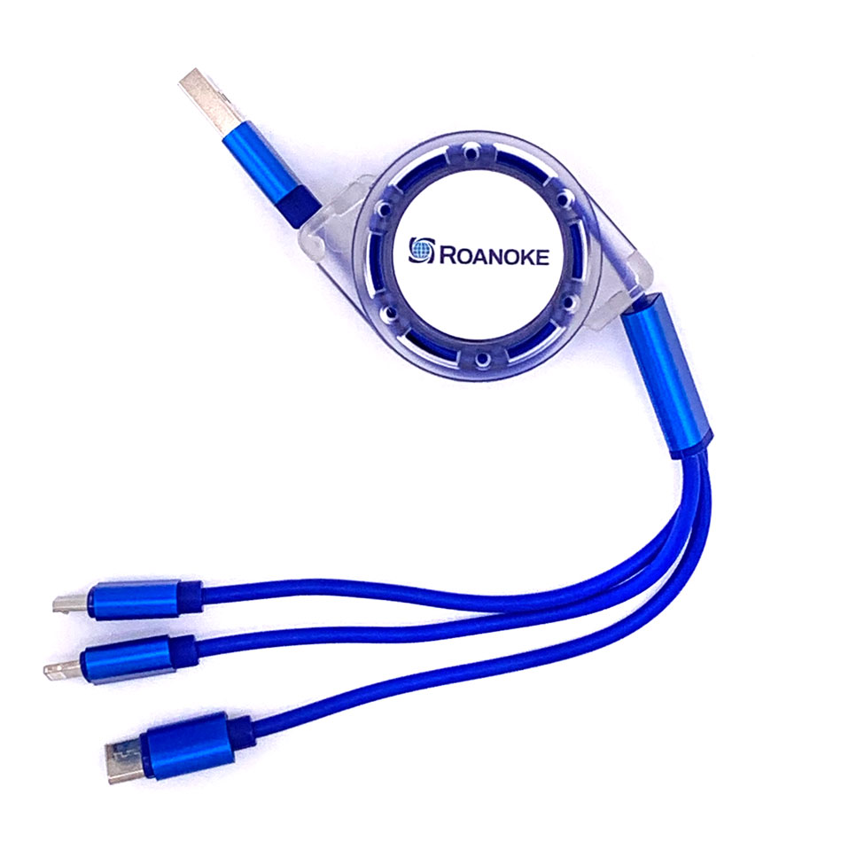 Roanoke - Retractable USB 3-1 Charging Cable